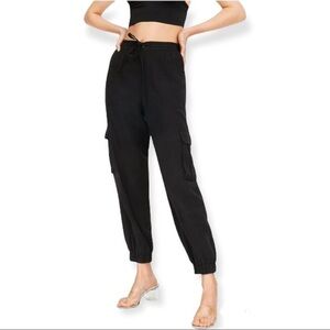 ZARA Blk Cargo Pants XS